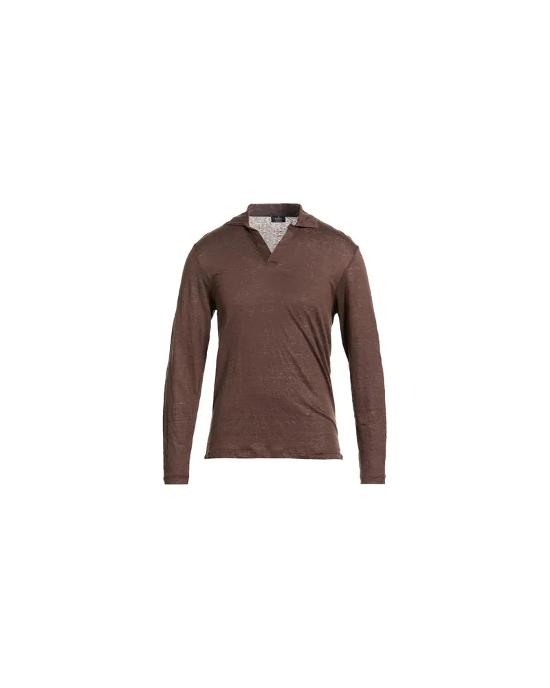 BARBA TOPS - Poloshirtsauf YOOX.COM Dunkelbraun