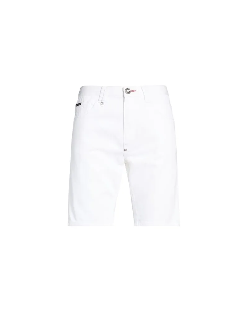 Philipp Plein HOSEN & RÖCKE - Jeansshortsauf YOOX.COM Weiß