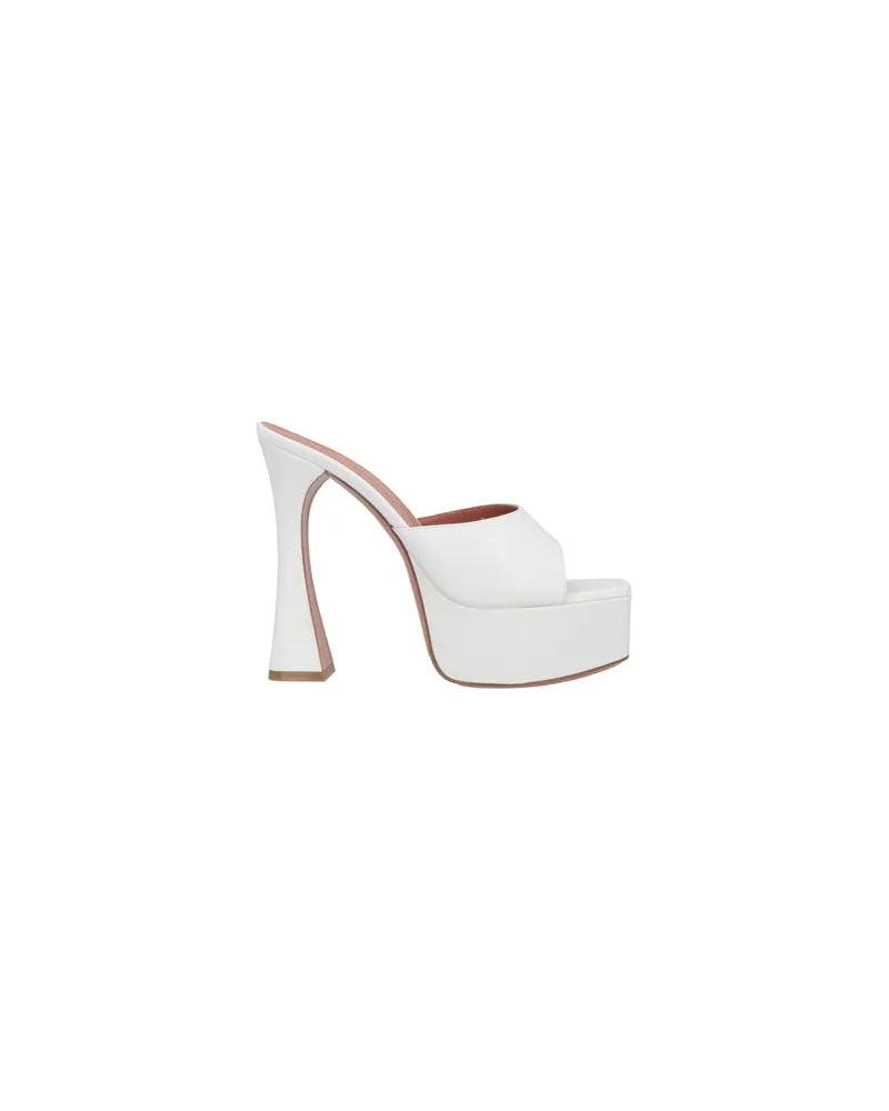 Amina Muaddi SCHUHE - Sandalenauf YOOX.COM Weiß