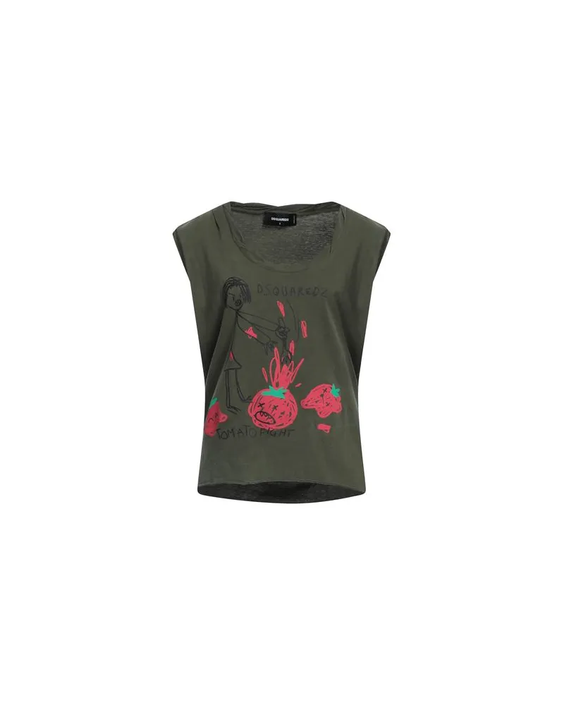 Dsquared2 TOPS - T-shirtsauf YOOX.COM Militärgrün