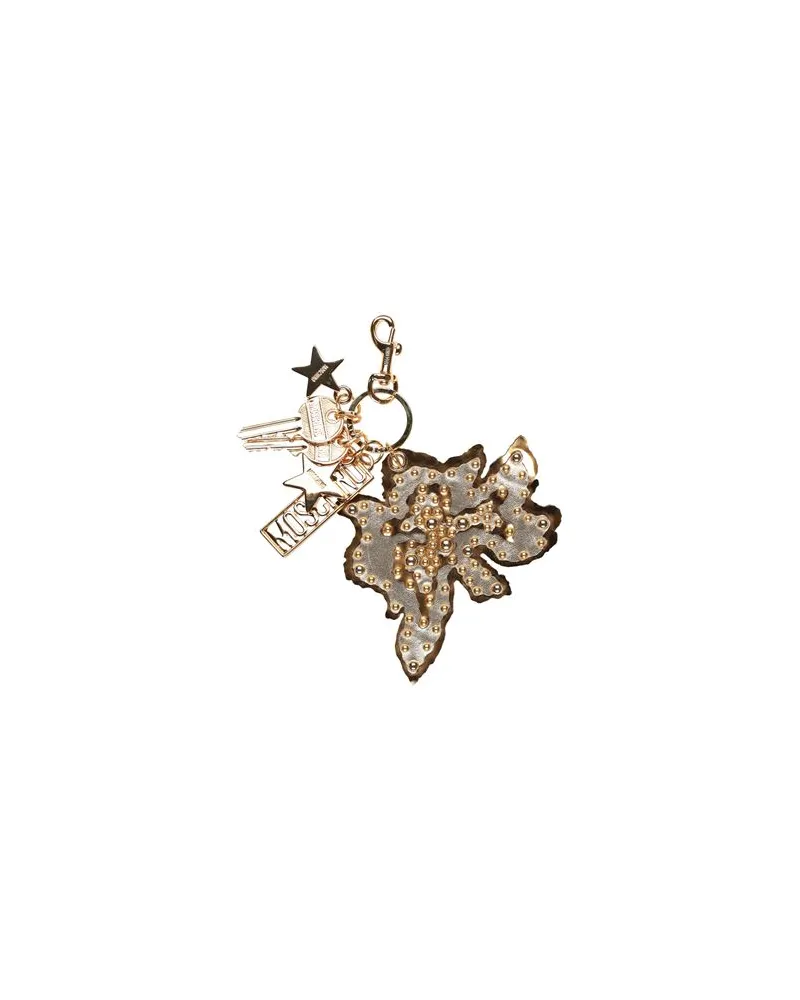 Moschino COUTURE - Kleinlederwaren - Schlüsselanhängerauf YOOX.COM Gold