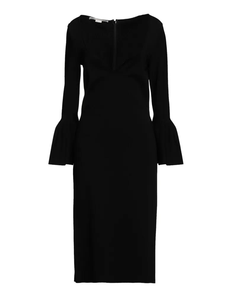 Stella McCartney Midi-Kleid Schwarz