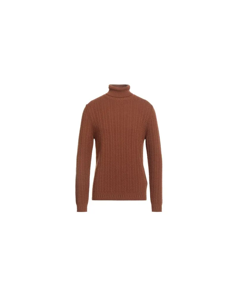 Alpha Studio STRICKWAREN - Rollkragenpulloverauf YOOX.COM Braun