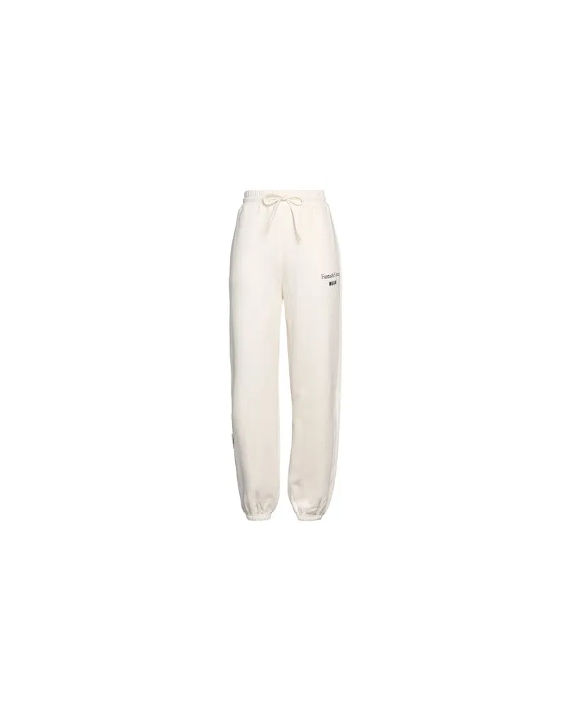 MSGM HOSEN & RÖCKE - Hosenauf YOOX.COM Cremeweiß