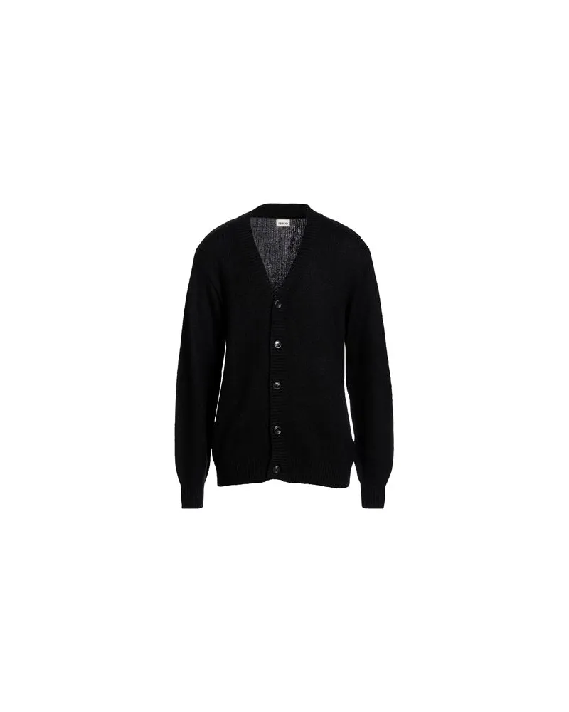 !Solid STRICKWAREN - Strickjackenauf YOOX.COM Schwarz