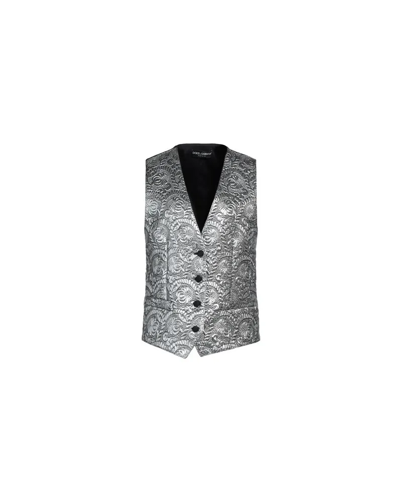 Dolce & Gabbana ANZÜGE und CO-ORDS - Couture-Westenauf YOOX.COM Silber