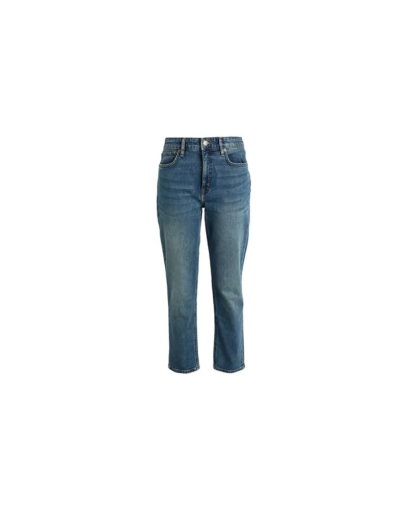 Ralph Lauren High-Rise Straight Ankle Jean  - HOSEN & RÖCKE - Jeanshosenauf YOOX.COM Blau