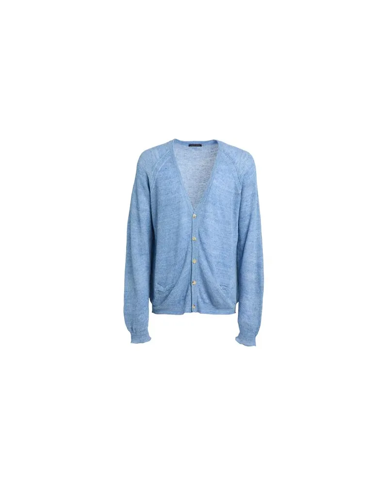 Roberto Collina STRICKWAREN - Strickjackenauf YOOX.COM Azurblau