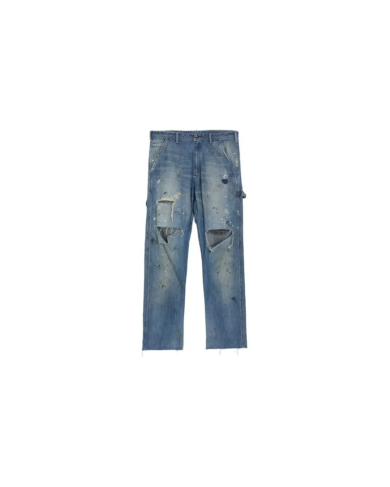 Saint Michael HOSEN & RÖCKE - Jeanshosenauf YOOX.COM Blau