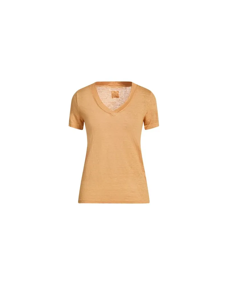 120% Lino TOPS - T-shirtsauf YOOX.COM Kamel