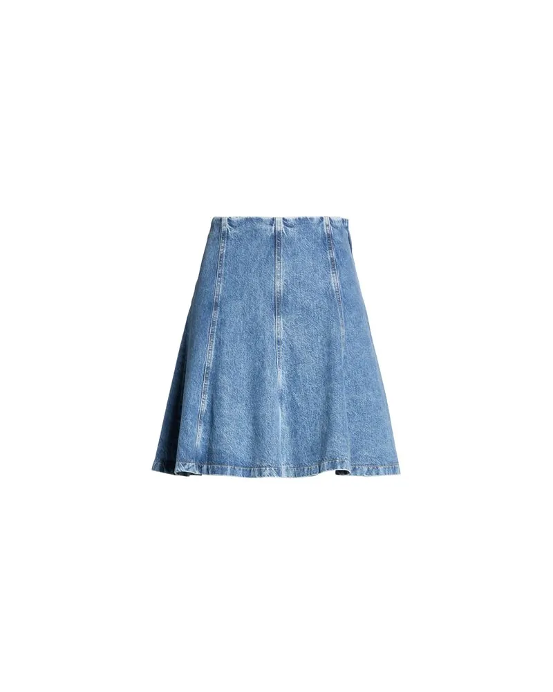 Frame Denim THE SWAY SKIRT  - HOSEN & RÖCKE - Jeansröckeauf YOOX.COM Blau