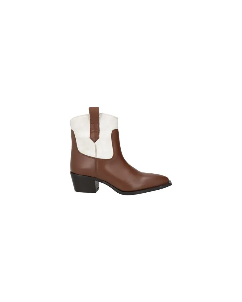 Divine Follie SCHUHE - Stiefelettenauf YOOX.COM Braun