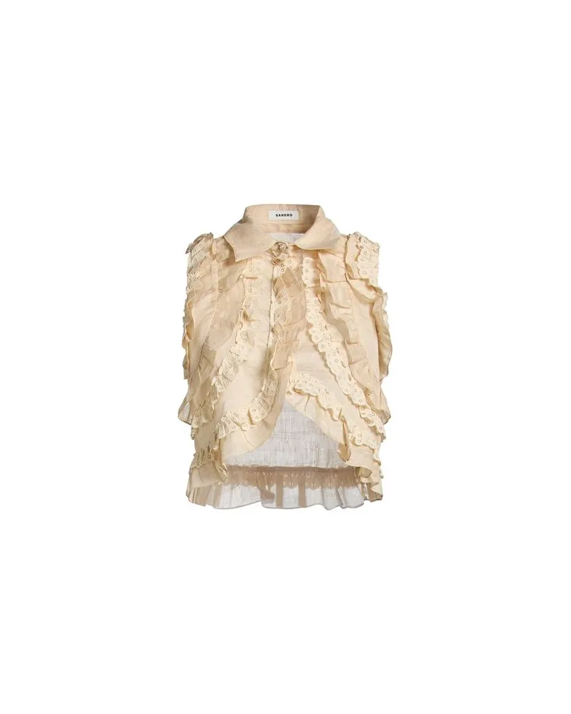 Sandro TOPS - Hemdenauf YOOX.COM Beige