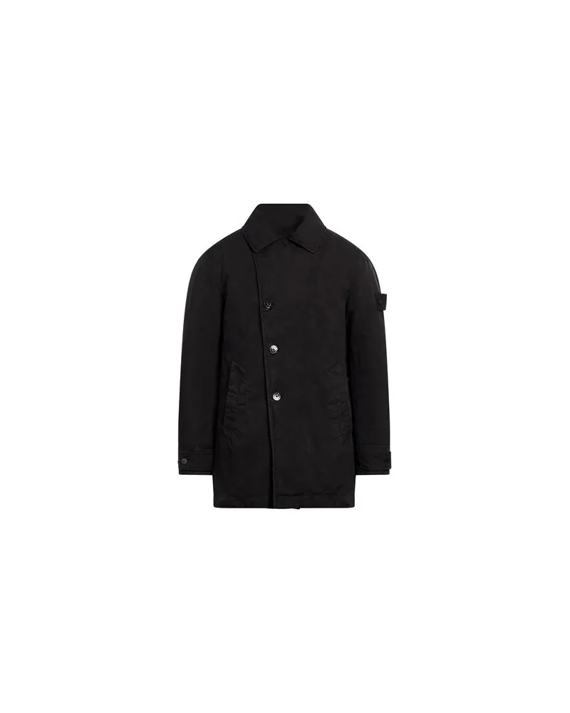Stone Island JACKEN & MÄNTEL - Mäntelauf YOOX.COM Schwarz