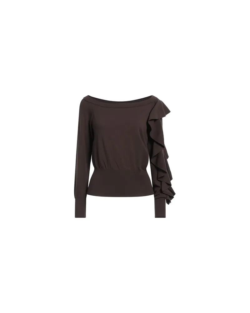 Liu Jo BETTER - STRICKWAREN - Pulloverauf YOOX.COM Dunkelbraun