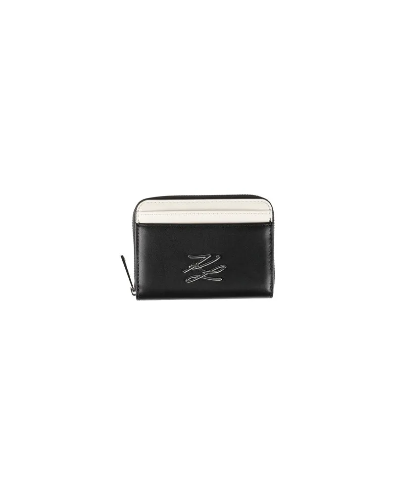 Karl Lagerfeld K/AUTOGRAPH SMALL ZIP WALLET  - Kleinlederwaren - Portemonnaiesauf YOOX.COM Schwarz
