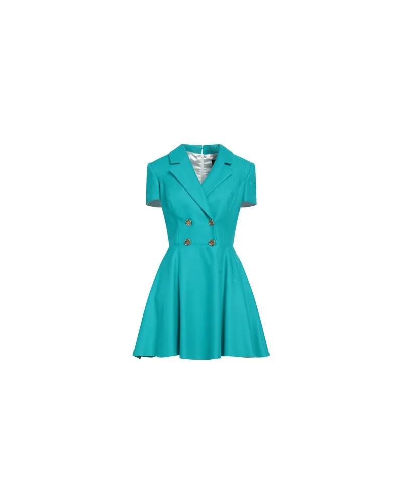 Elisabetta Franchi KLEIDER - Mini-Kleiderauf YOOX.COM Smaragdgrün
