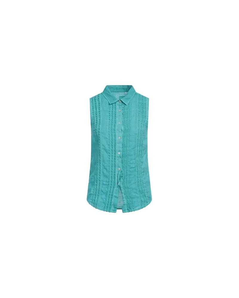 120% Lino TOPS - Hemdenauf YOOX.COM Tūrkis