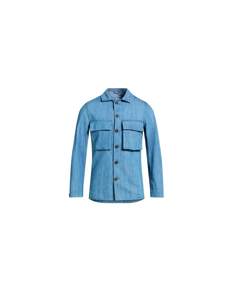 LARDINI TOPS - Jeanshemdenauf YOOX.COM Blau