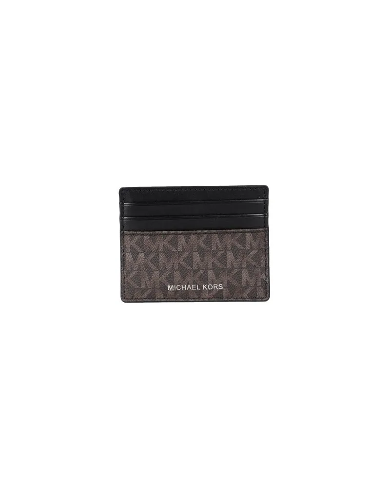 Michael Kors TALL CARD CASE - Kleinlederwaren - Kartenetuisauf YOOX.COM Schokobraun