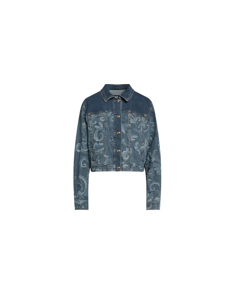 Versace Jeans JACKEN & MÄNTEL - Jeansjacken/Mäntelauf YOOX.COM Blau