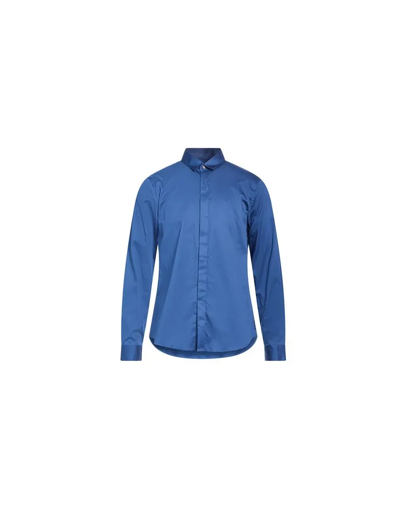 Armani Exchange TOPS - Hemdenauf YOOX.COM Blau