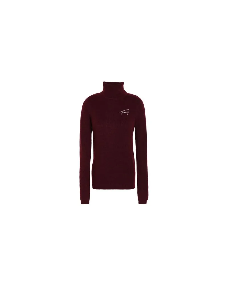 Tommy Hilfiger STRICKWAREN - Rollkragenpulloverauf YOOX.COM Bordeaux
