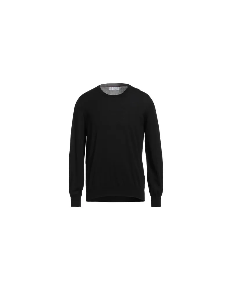 Brunello Cucinelli CASHMERE  - STRICKWAREN - Pulloverauf YOOX.COM Schwarz