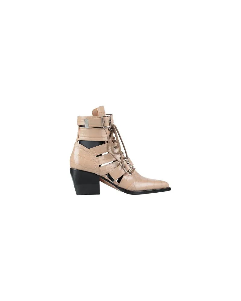 Chloé SCHUHE - Stiefelettenauf YOOX.COM Beige