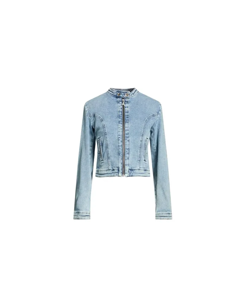 Patrizia Pepe JACKEN & MÄNTEL - Jeansjacken/Mäntelauf YOOX.COM Blau