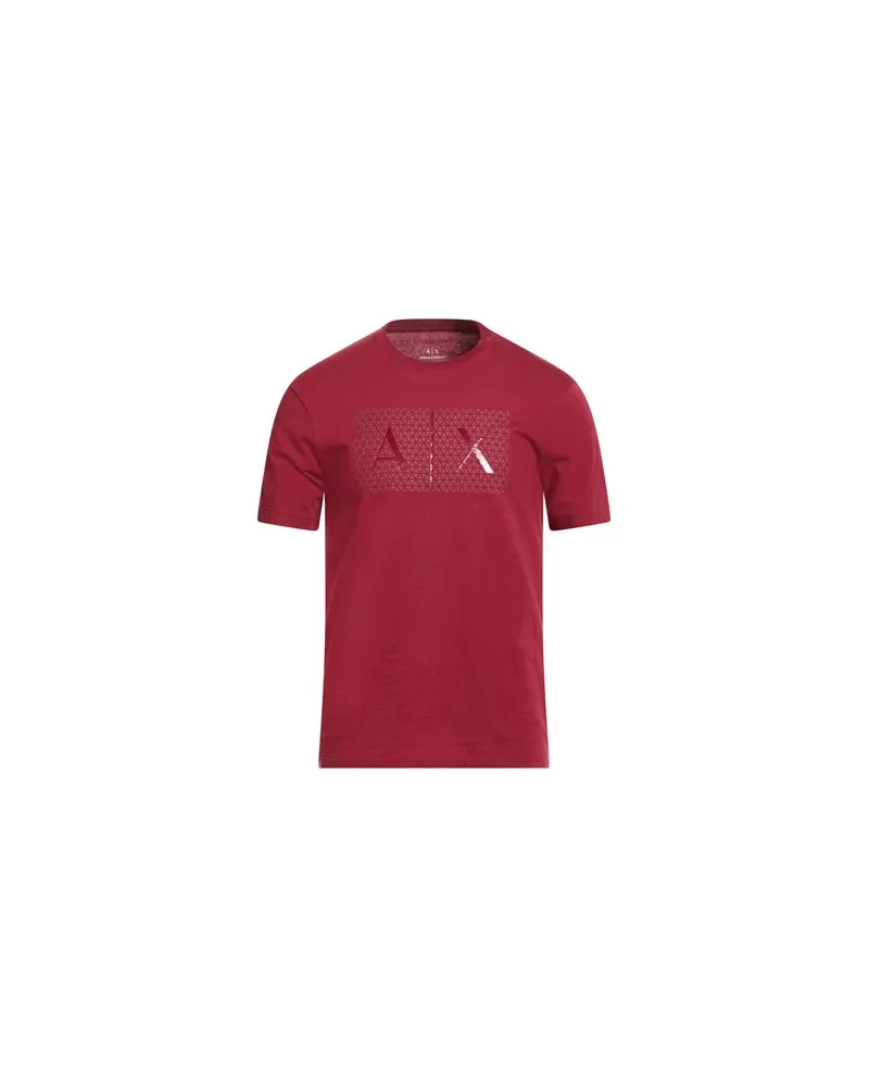 Armani Exchange TOPS - T-shirtsauf YOOX.COM Ziegelrot
