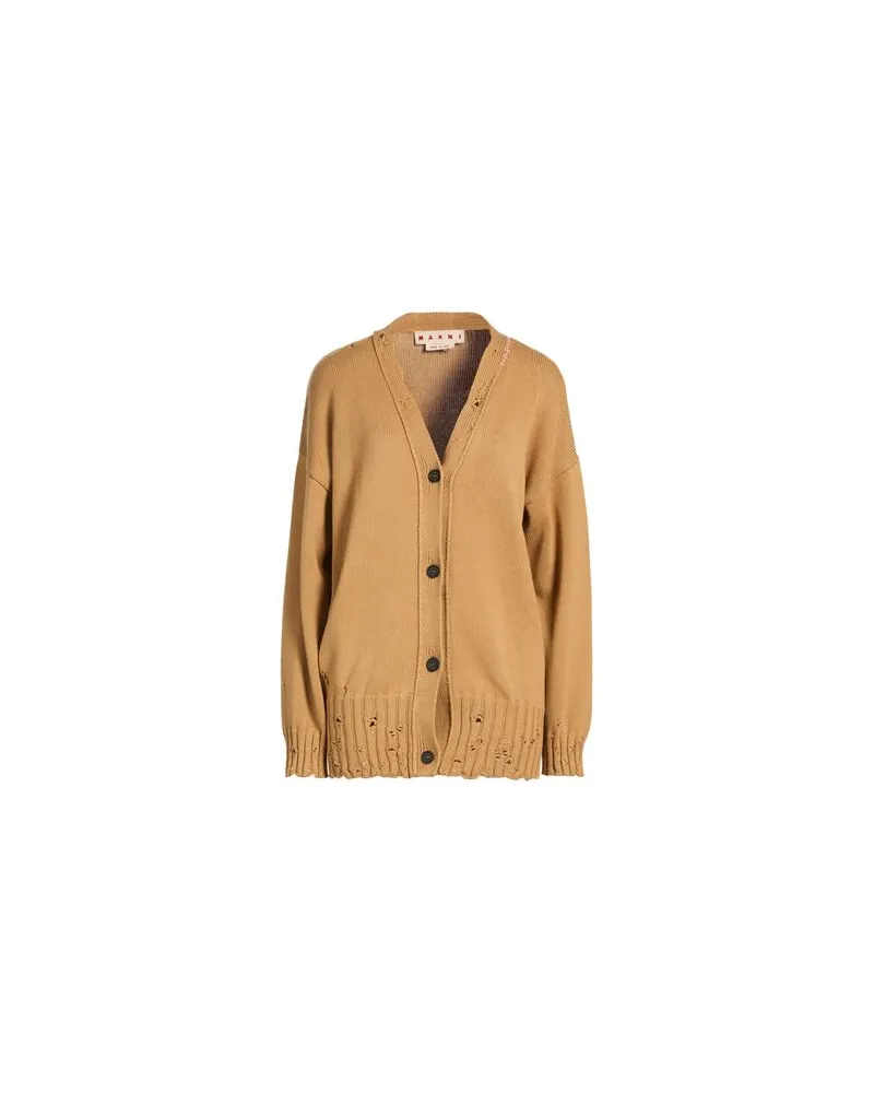 Marni STRICKWAREN - Strickjackenauf YOOX.COM Kamel