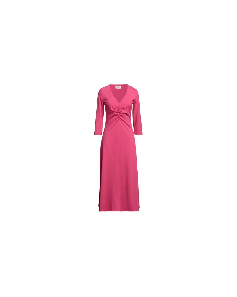 Soallure KLEIDER - Midi-Kleiderauf YOOX.COM Fuchsia
