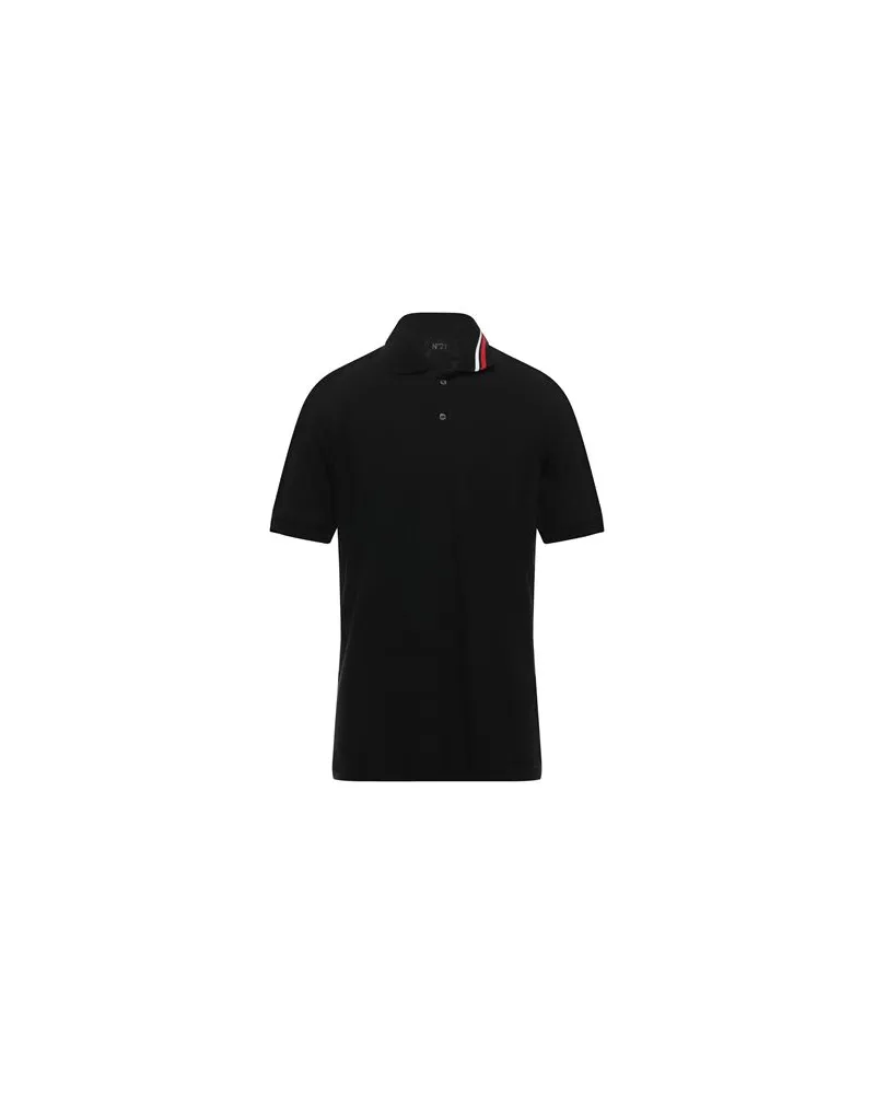 N° 21 TOPS - Poloshirtsauf YOOX.COM Schwarz