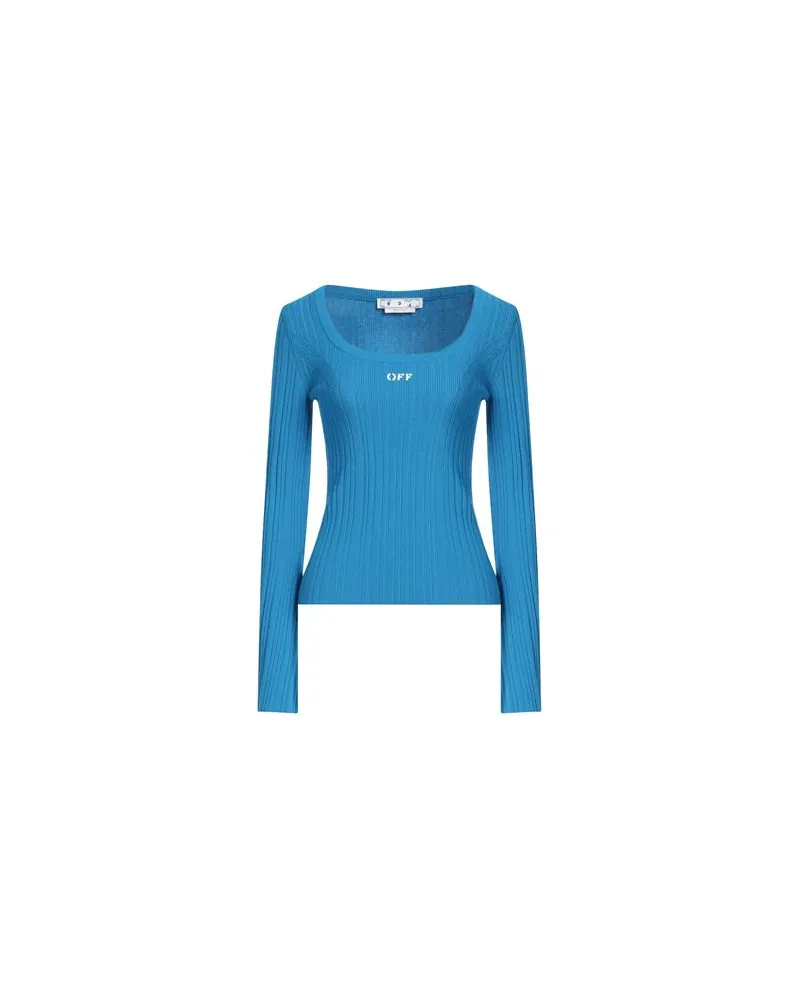 OFF-WHITE STRICKWAREN - Pulloverauf YOOX.COM Azurblau