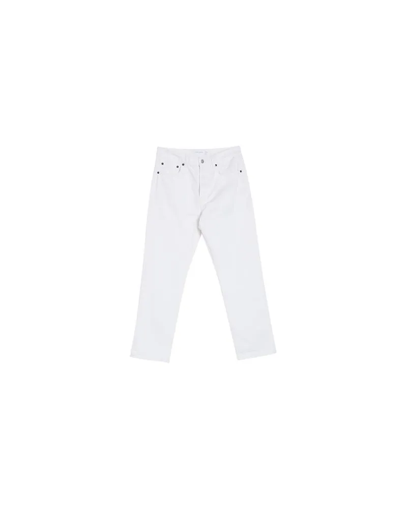 Topshop HOSEN & RÖCKE - Jeanshosenauf YOOX.COM Weiß