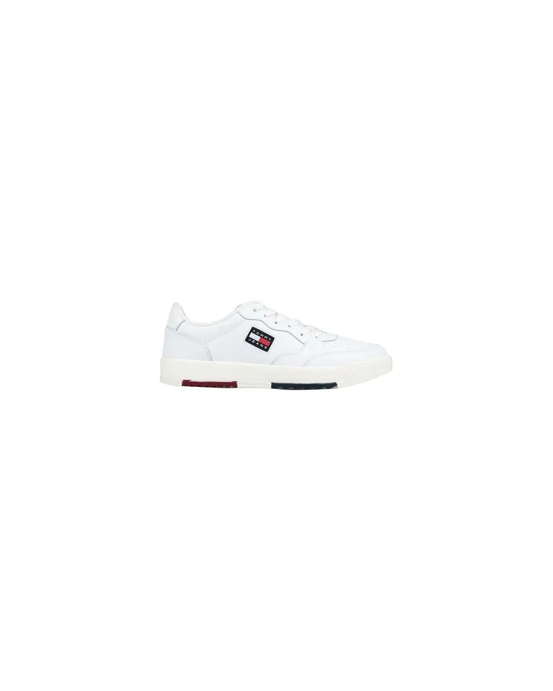 Tommy Hilfiger BASKET LEATHER TOMMY  - SCHUHE - Sneakersauf YOOX.COM Weiß