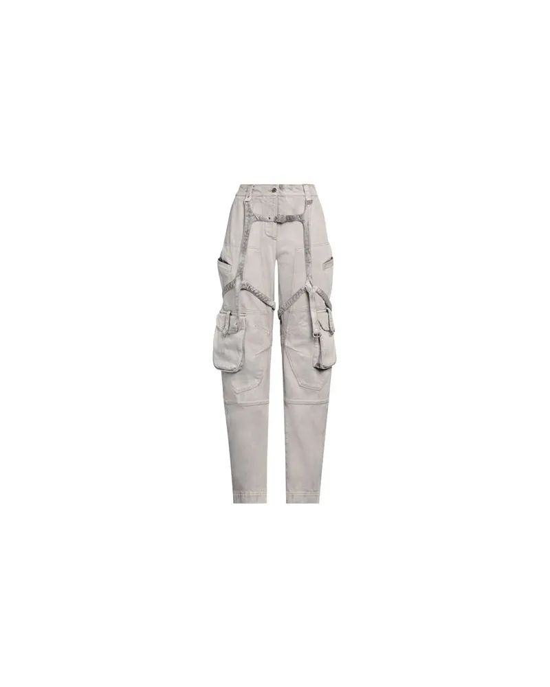 OFF-WHITE HOSEN & RÖCKE - Jeanshosenauf YOOX.COM Hellgrau