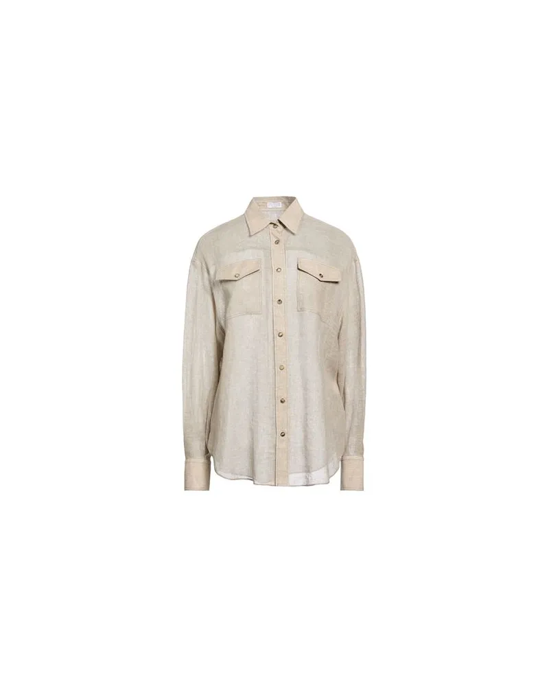 Brunello Cucinelli TOPS - Hemdenauf YOOX.COM Beige