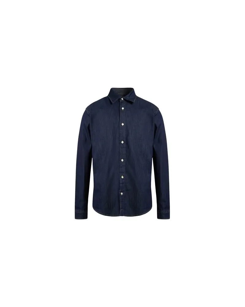 Jack & Jones PREMIUM - TOPS - Jeanshemdenauf YOOX.COM Blau