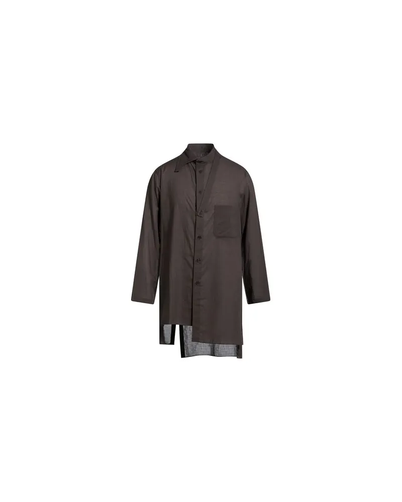Yohji Yamamoto TOPS - Hemdenauf YOOX.COM Braungrau