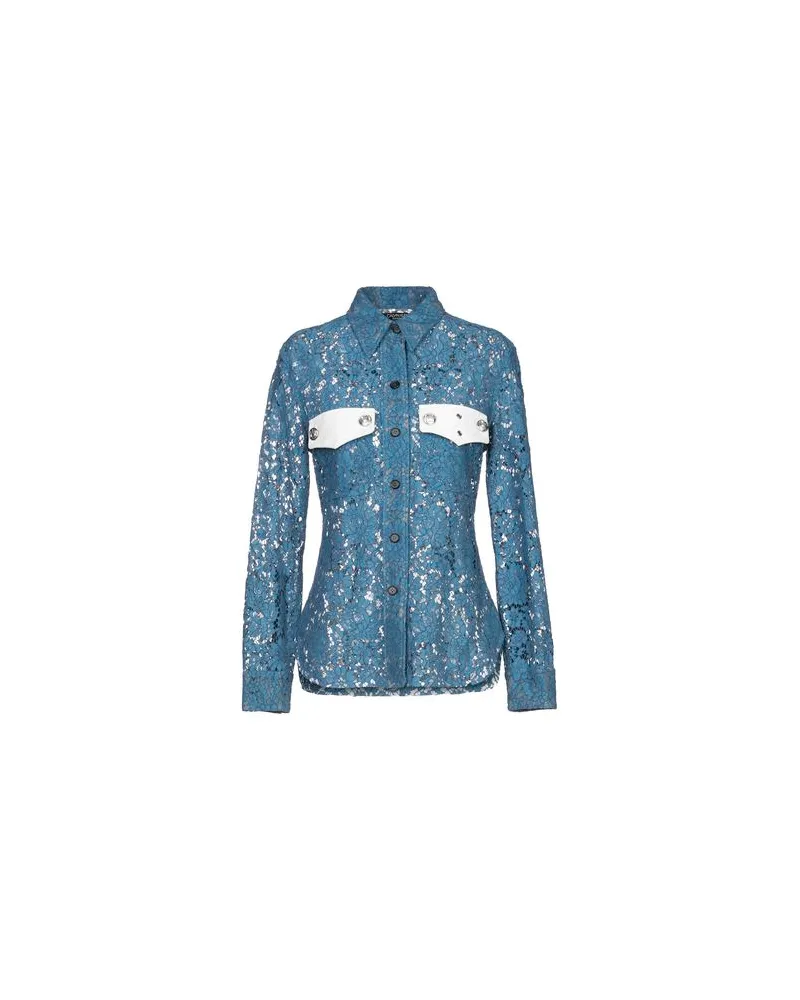 Calvin Klein TOPS - Hemdenauf YOOX.COM Azurblau