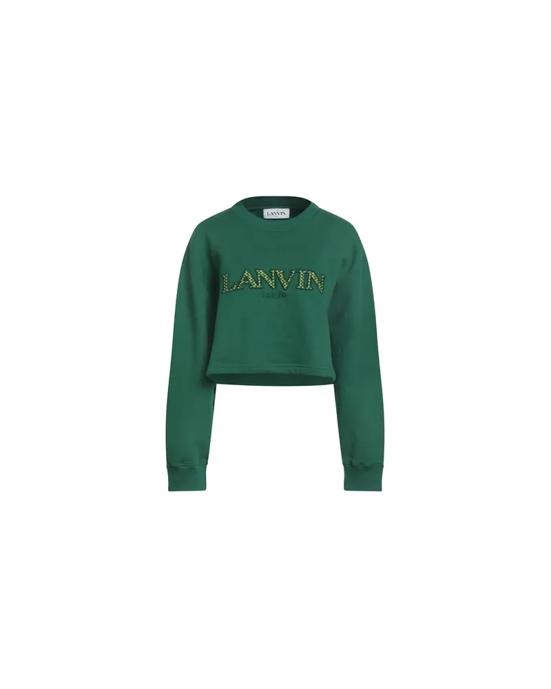 Lanvin TOPS - Sweatshirtsauf YOOX.COM Smaragdgrün