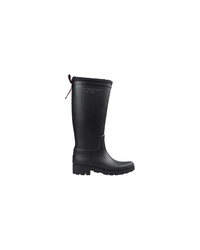 Tommy Hilfiger TH OVERKNEE RAINBOOTS  - SCHUHE - Stiefelauf YOOX.COM Schwarz