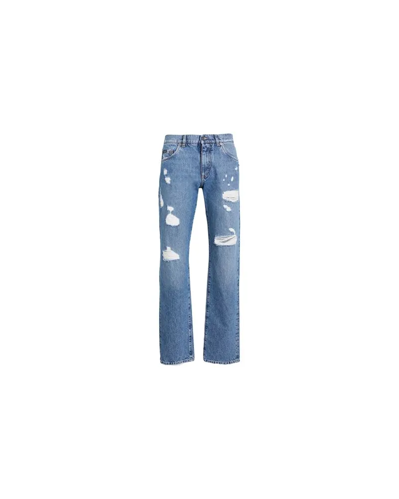 Dolce & Gabbana HOSEN & RÖCKE - Jeanshosenauf YOOX.COM Blau