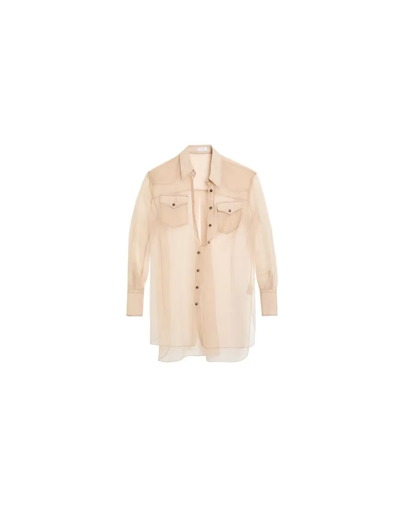Brunello Cucinelli TOPS - Hemdenauf YOOX.COM Sand