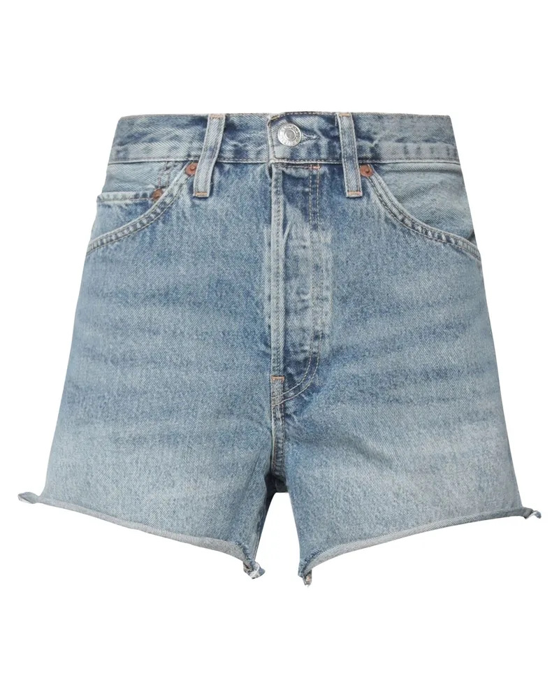 RE/DONE Jeansshorts Blau