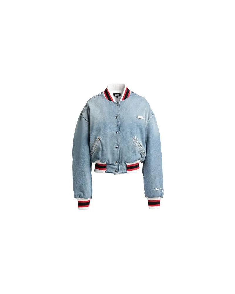 GCDS JACKEN & MÄNTEL - Jeansjacken/Mäntelauf YOOX.COM Blau