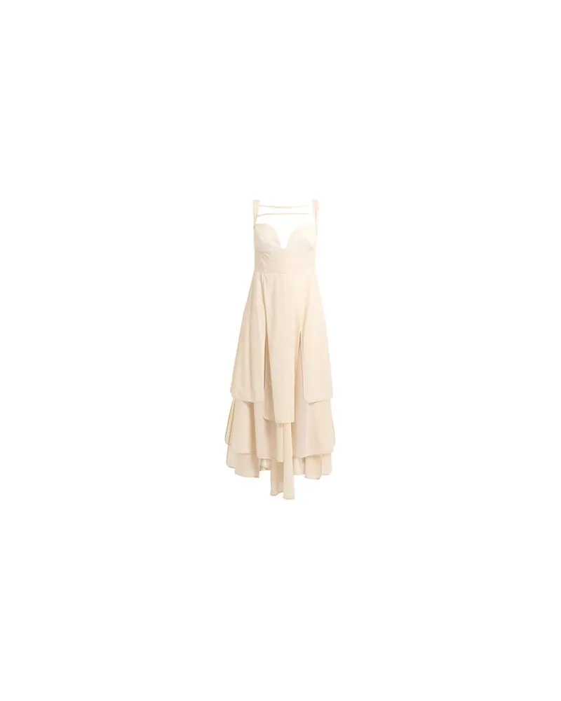 A.W.A.K.E. KLEIDER - Maxi-Kleiderauf YOOX.COM Beige