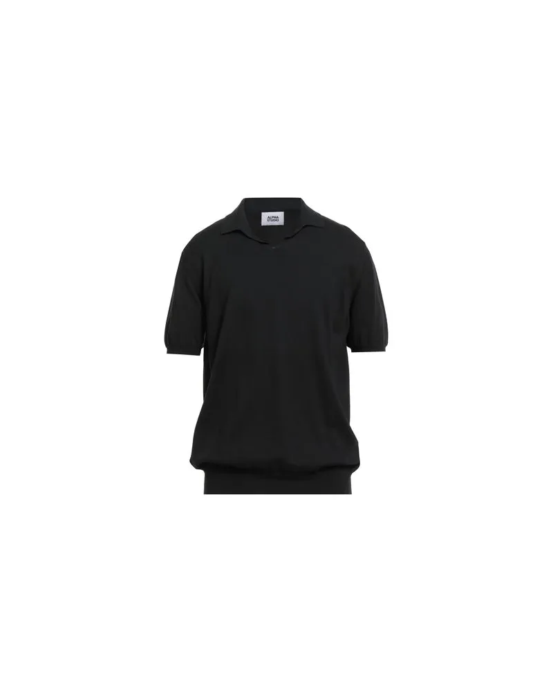 Alpha Studio STRICKWAREN - Pulloverauf YOOX.COM Schwarz